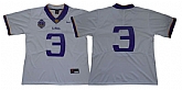 LSU Tigers 3 White 125 Sesons Nike College Football Jersey,baseball caps,new era cap wholesale,wholesale hats